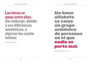 Diseño de un manual donde se recogen Palabras de diseñador