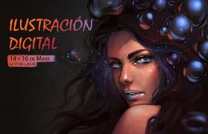 Cartel del tercer curso de Ilustración digital