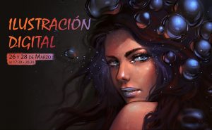 Cartel del curso de ilustración digital