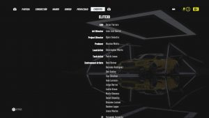 Créditos del videojuego Need For Speed Heat