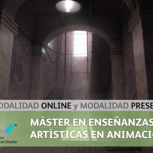 Cartel Máster en Animación 3D modalidad online y presencial