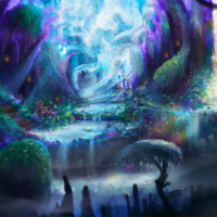 Ilustración de una gruta